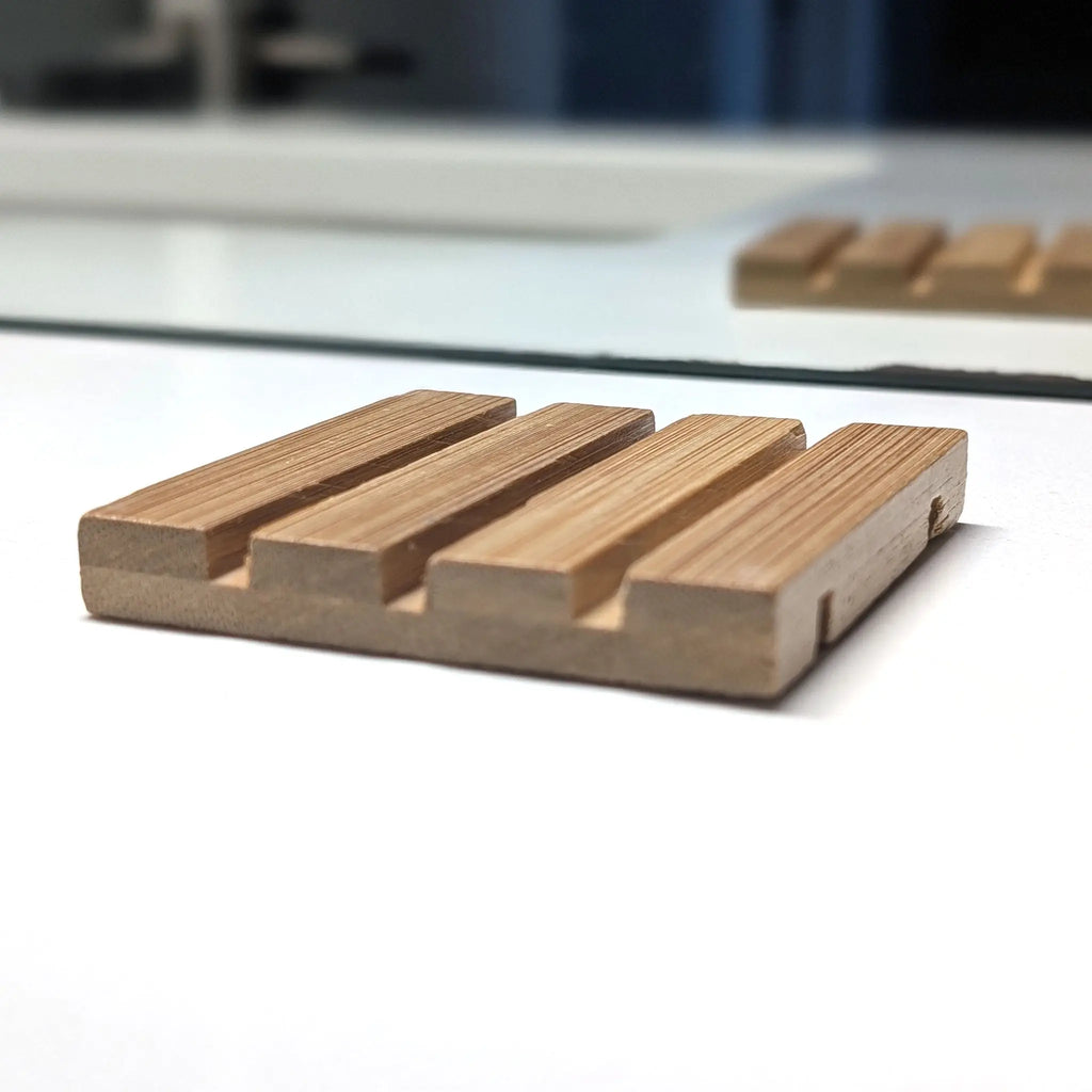 Bamboo Square Skid Soap Dish