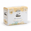 Angled view of The Natural Goats Milk Company Goats Milk Soap with Manuka Honey 5-pack box.
