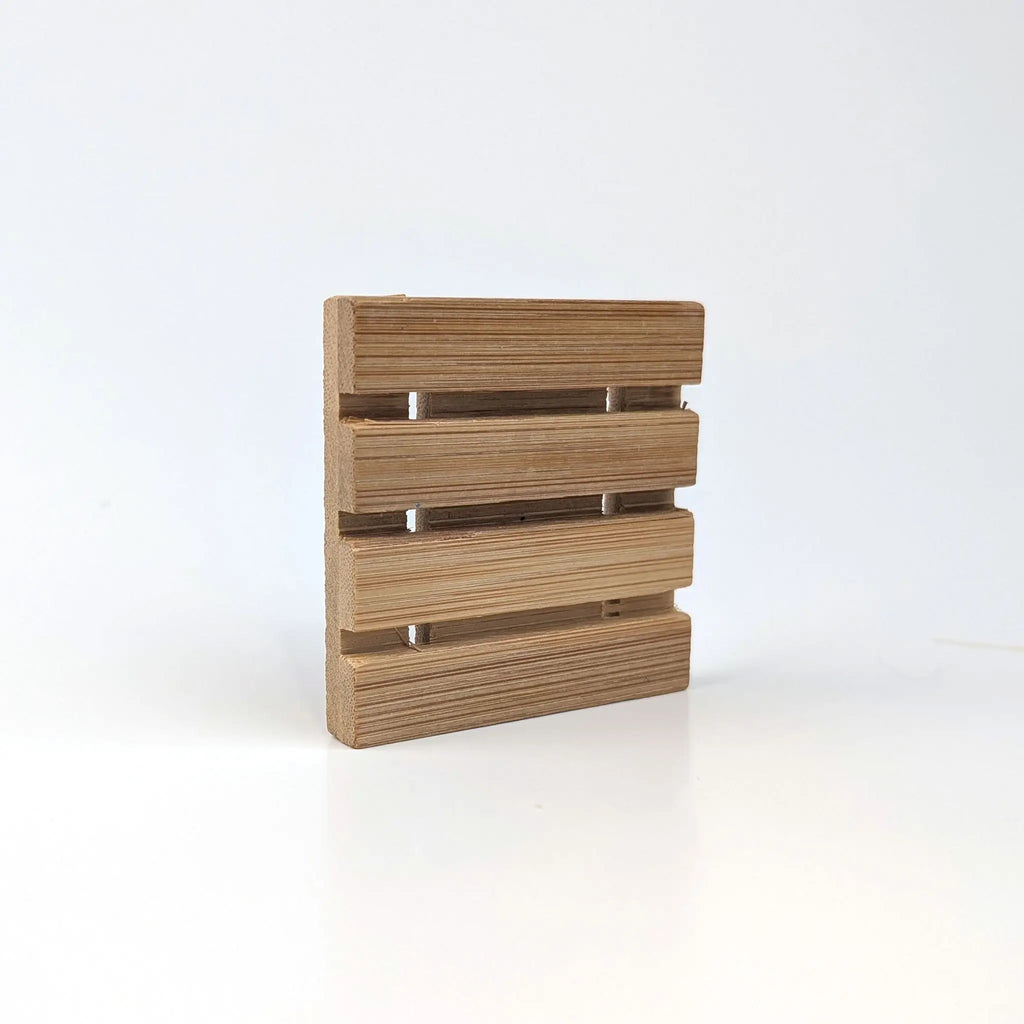 Bamboo Square Skid Soap Dish