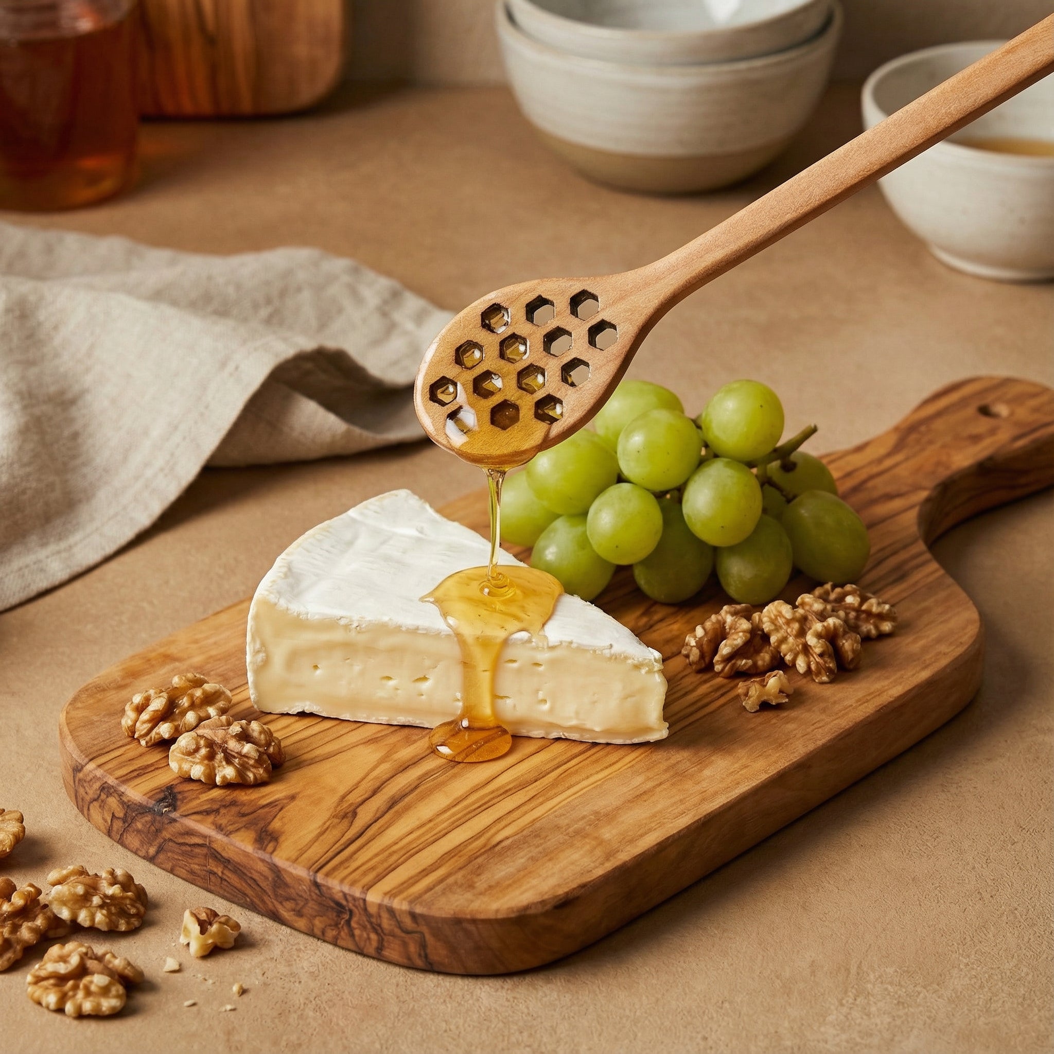 Bamboo Honey Dipper — 7" Wooden Honey Spoon | Sustainable Wooden Serving Stick