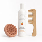 Carina Organics Citrus Deep Treatment Conditioner + Scalp Massager & Free Bamboo Comb