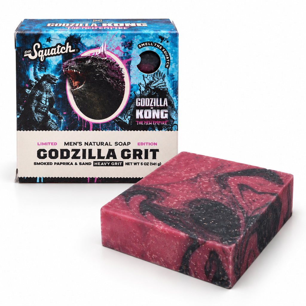 Dr. Squatch x Godzilla Kong: Godzilla Grit Limited Edition Heavy Grit Men's Soap (5 oz)