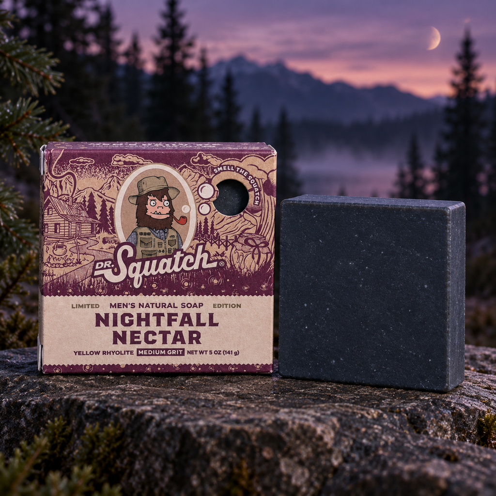 Dr. Squatch Nightfall Nectar Men’s Natural Soap Bar (5 oz) – Limited Edition Natural Exfoliating Soap