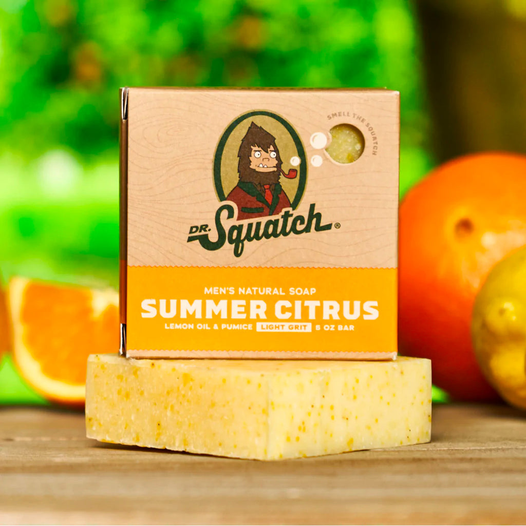Dr. Squatch All Natural Bar Soap for Men - Summer Citrus