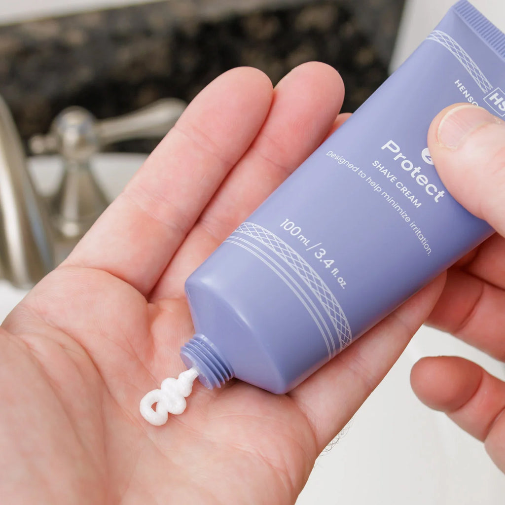 Henson Shaving Protect Shave Cream on Hand