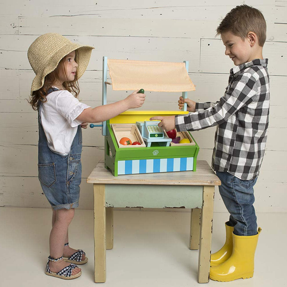 London Kate Wooden Doll Farmer’s Market – Grocery Stand