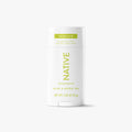 Native Sensitive Aloe & Green Tea deodorant stick in white 2.65 oz tube with green label, front view