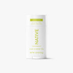 Native Sensitive Aloe & Green Tea deodorant stick in white 2.65 oz tube with green label, front view