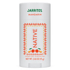 Native Jarritos Mandarin deodorant stick on a white background
