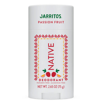 Native x Jarritos Passion Fruit Deodorant on a white background