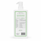 Back of white Native conditioner bottle with ingredient explanation table, directions, and barcode.