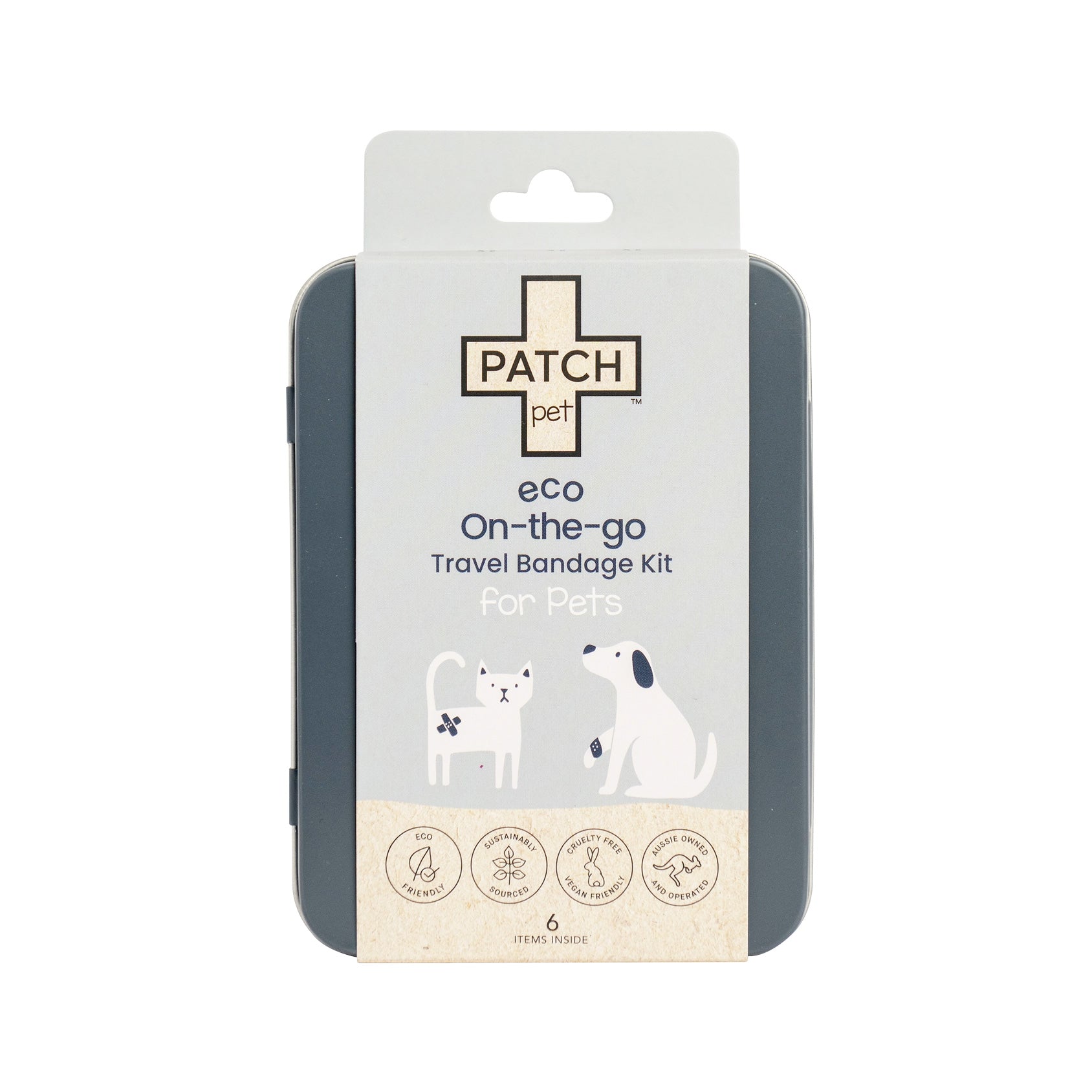 Eco-Friendly Pet Travel Bandage Kit – Compact First Aid Tin