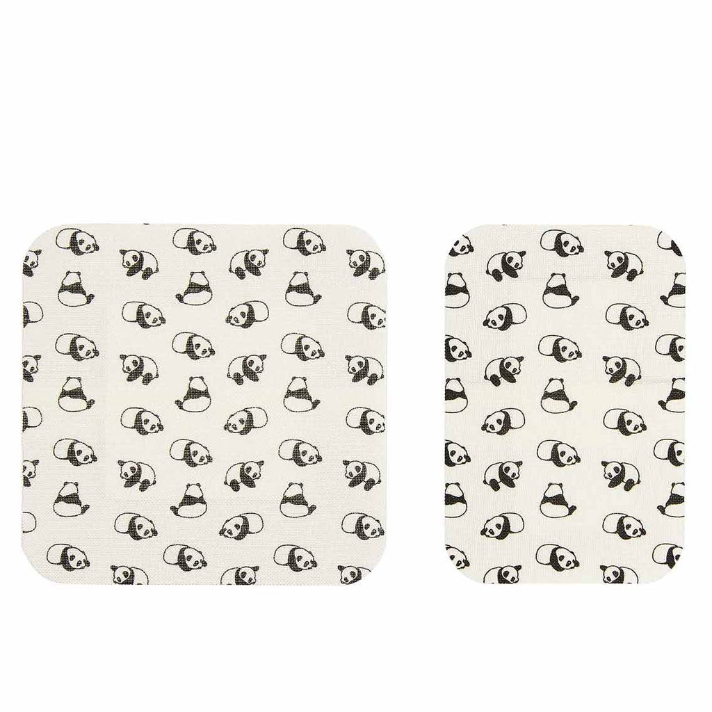 PATCH Large Bamboo Bandages for Kids – Panda Print with Coconut Oil (10 Pack)