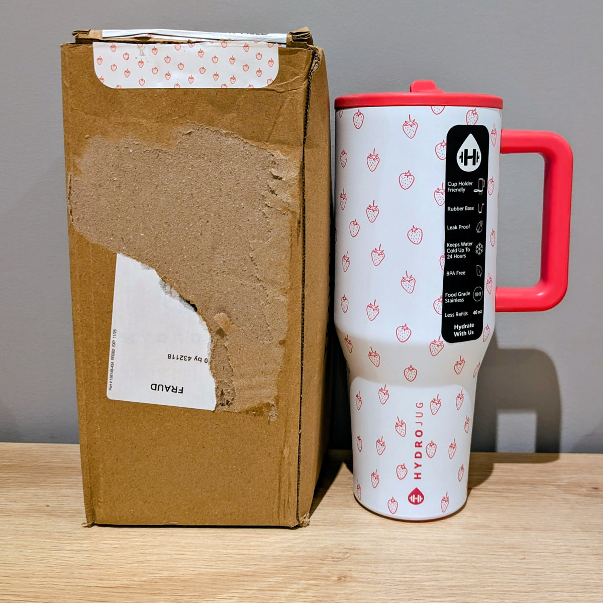HydroJug Traveler 40 oz Insulated Tumbler – Retired Prints (Open Box)