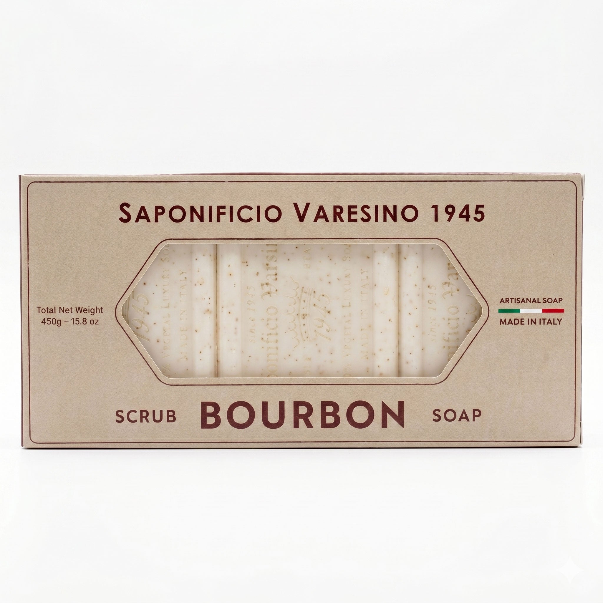 Saponificio Varesino 1945 Bourbon Scrub Soap Gift Set 🇮🇹