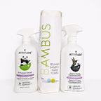Attitude Lavender Kitchen Disinfectant & All-Purpose Cleaner + Bambus Bamboo Towel Roll