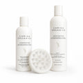 Carina Organics Unscented Hair Set — Shampoo + Conditioner + Scalp Massager