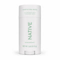 Front of a white Native deodorant stick printed with Surf & Sea Moss, aluminum free and paraben free, 2.65 oz.