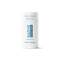 Front view of Native Whole Body Deodorant stick in Sea Salt & Cedar scent, centered on a black background.