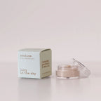 Routine Lucy in the Sky vegan mini deodorant - soft mint green cardboard box with opened glass jar showing cream-coloured deodorant - beeswax-free formula with lavender patchouli and vanilla aromatherapy blend
