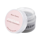 Moon Sisters routine natural deodorant jar with pink cap on a white background