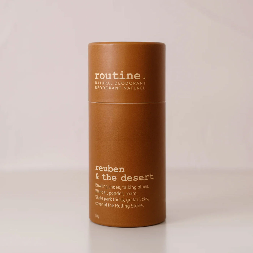 routine Reuben & the Desert – Warm Amber & Spiced Oud Natural Deodorant Stick, 50 g
