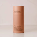 Sexy Sadie Natural Deodorant stick on a white countertop showing minimalist eco-friendly packaging.