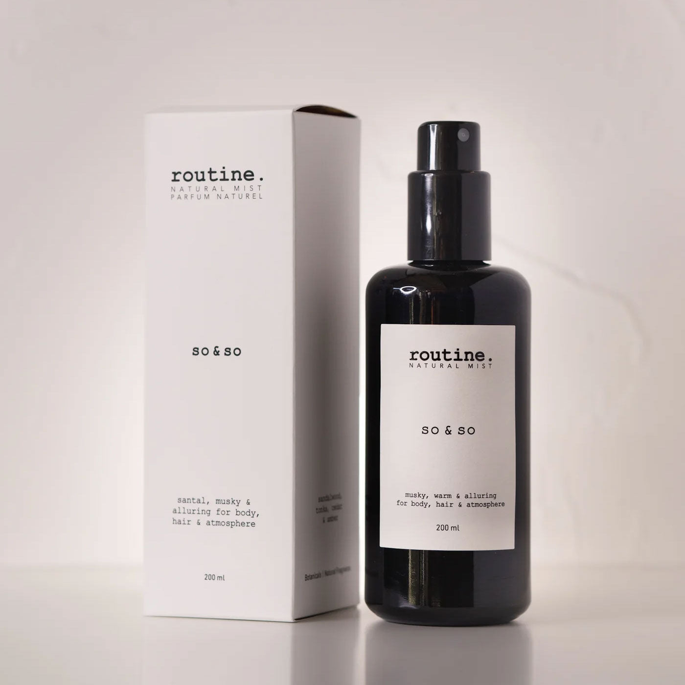 routine So & So Natural Mist — Sandalwood Cedar Amber Body & Hair Spray | 200 mL