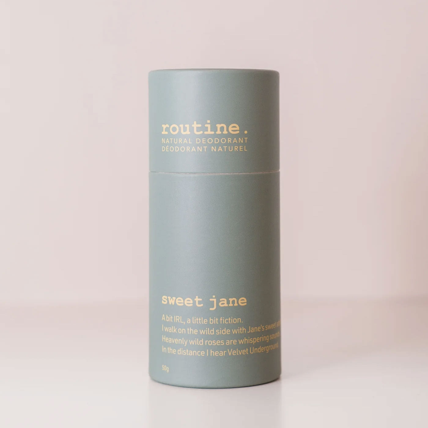 routine Sweet Jane – Wild Rose & Vanilla Natural Deodorant Stick, 50 g