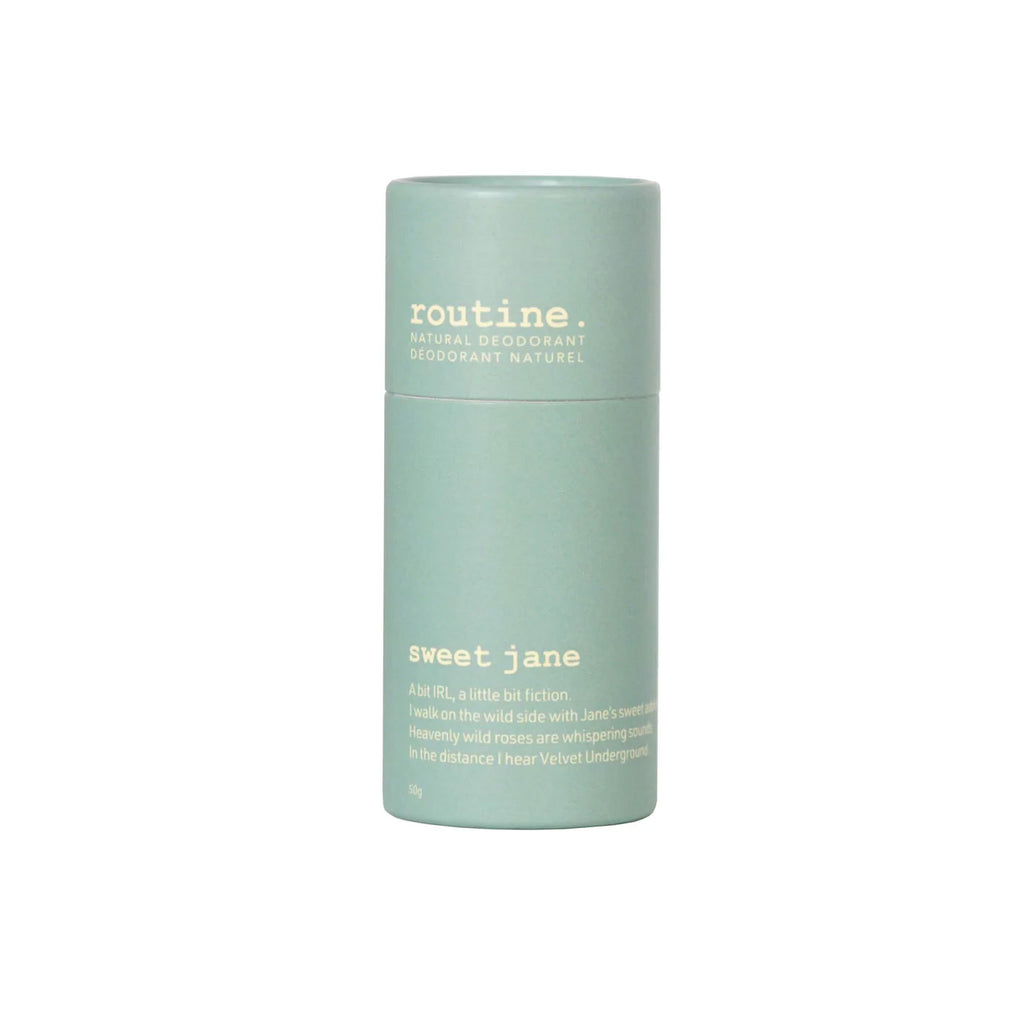 routine Sweet Jane – Wild Rose & Vanilla Natural Deodorant Stick, 50 g