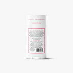 Back view of the Native deodorant stick showing the ingredients list, directions, and barcode on a white background.