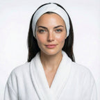 4-Piece Spa Beauty Set — Natural Body & Face Brushes with Scalp Massager & Headband