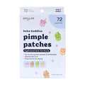 Front packaging of SpaLife Boba Buddies pimple patches box featuring cute cartoon bubble tea cup illustrations.