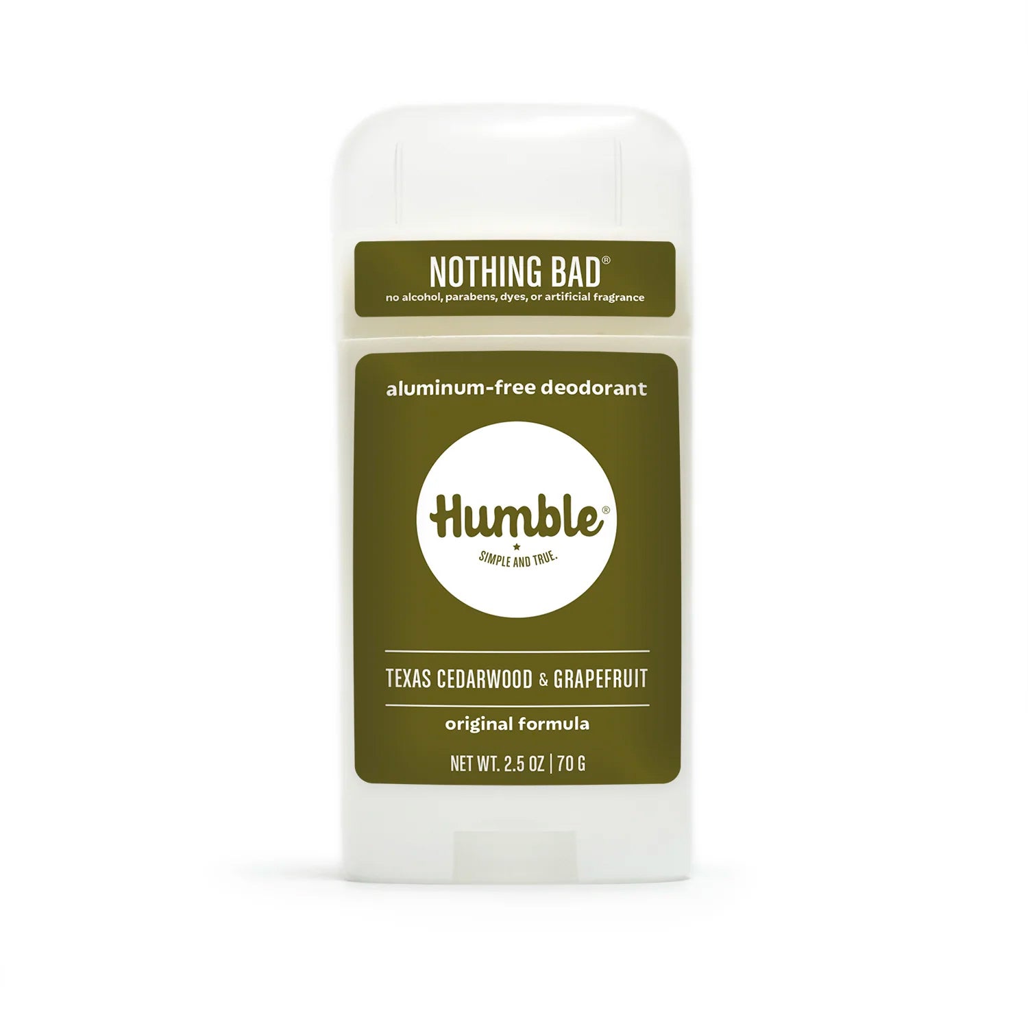 Humble all natural deodorant - texas cedarwood & grapefruit