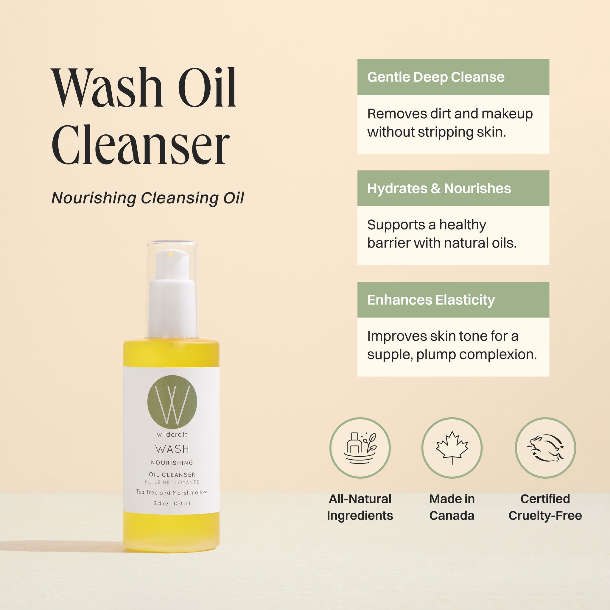 wildcraft Wash Oil Cleanser - Face Wash (Tea Tree and Marshmallow)
