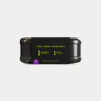 Side view of Welly Space bandages tin showing flex fabric bandages label with standard 24 count and small 24 count size indicators in yellow text