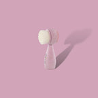 Eco-Friendly Hair/Silicone Facial Cleansing Brush with Compostable Wheat Straw Handle
