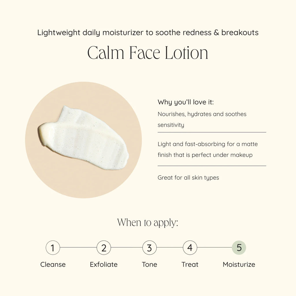 wildcraft CALM face lotion fact sheet