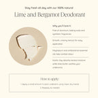 Lime & Bergamot Natural Deodorant