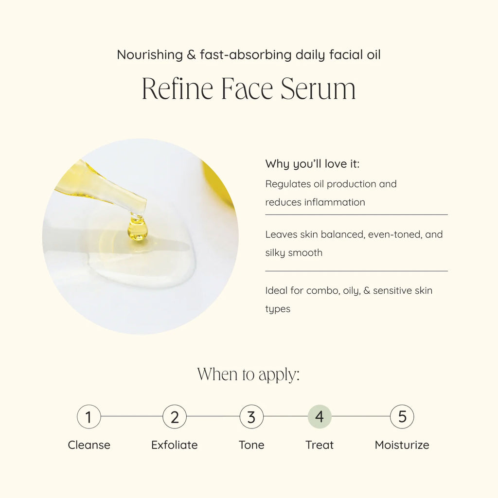 REFINE face serum - daily beauty skin treatment