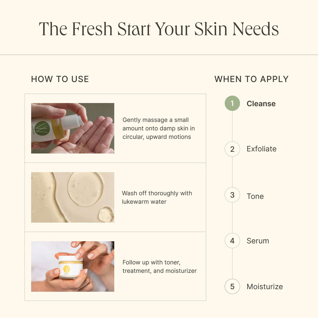 WASH Gel Cleanser - Yuzu & White Tea Brightening Face Wash