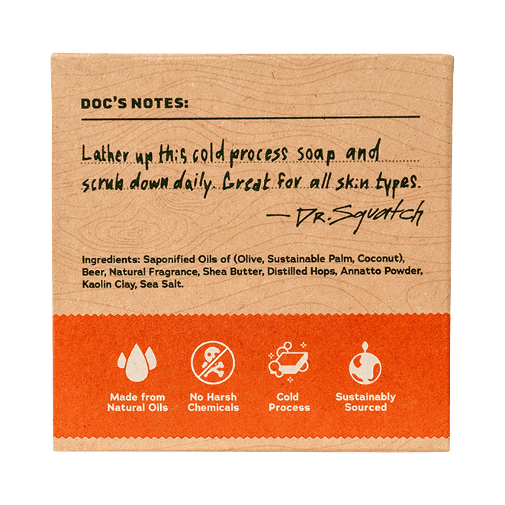 Dr. Squatch All Natural Bar Soap for Men - Grapefruit IPA