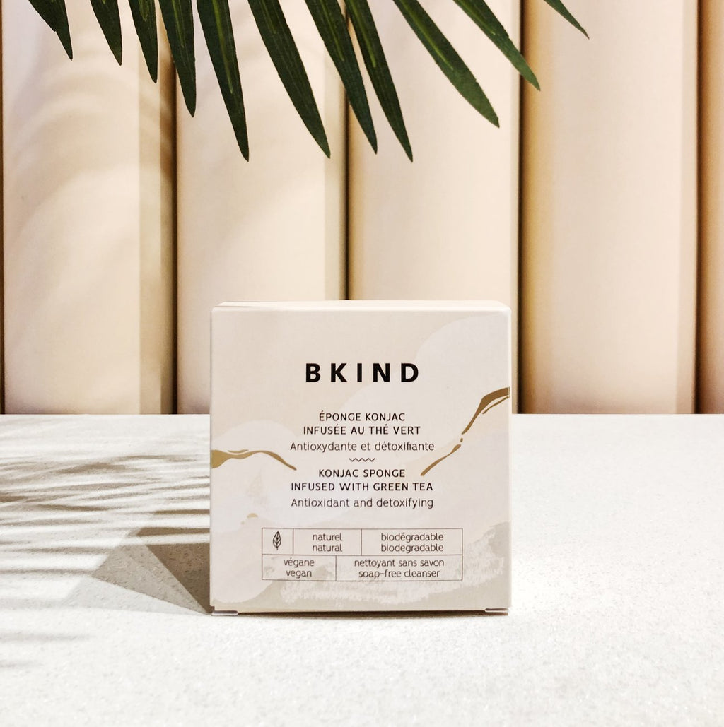 BKIND | konjac sponge with green tea