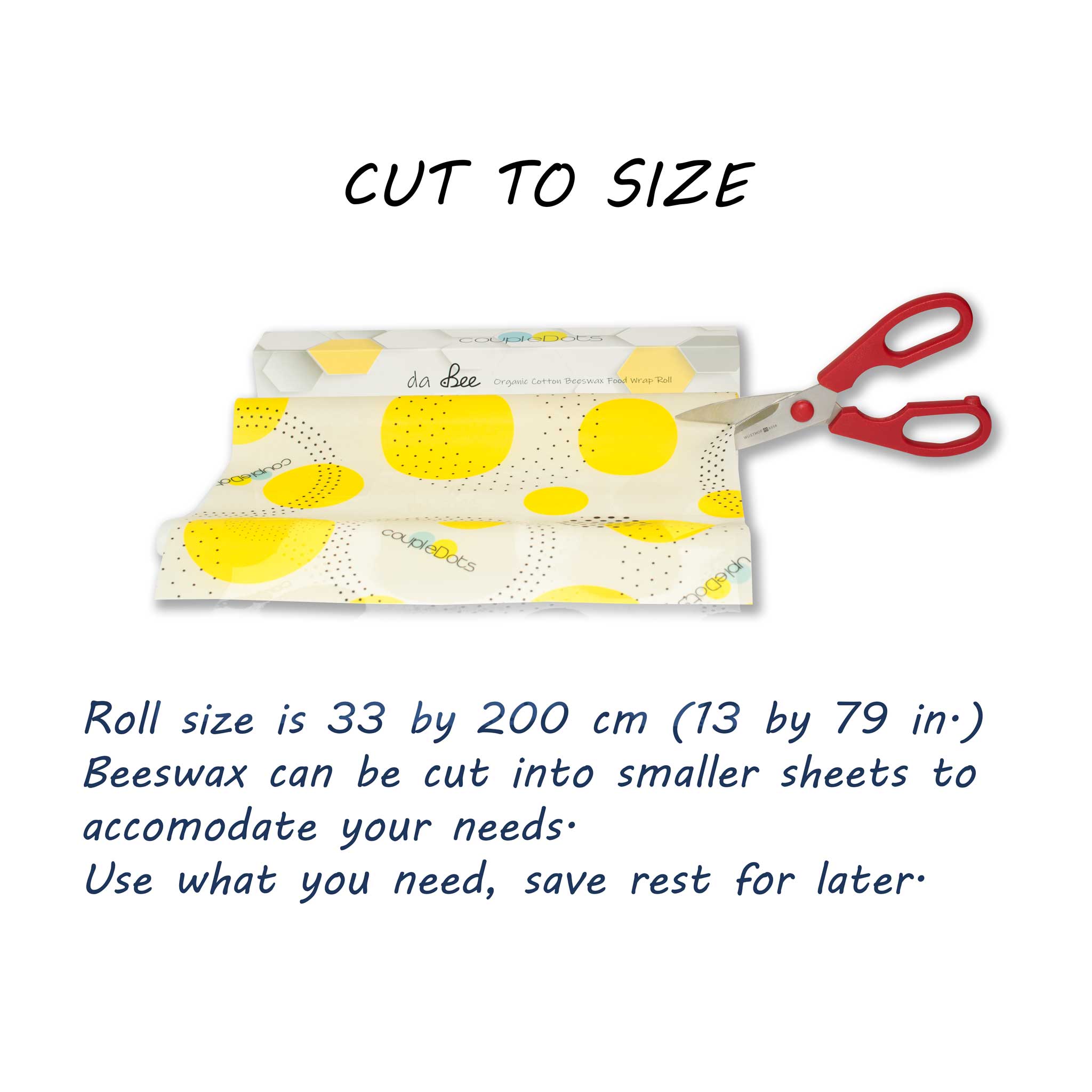 da Bee | Beeswax Reusable Food Wrap Roll