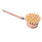 Bamboo & Sisal Long Handle Dish Brush with Replaceable Head