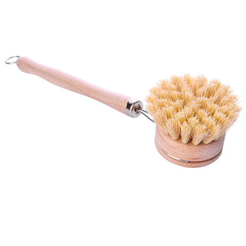 Bamboo & Sisal Long Handle Dish Brush with Replaceable Head