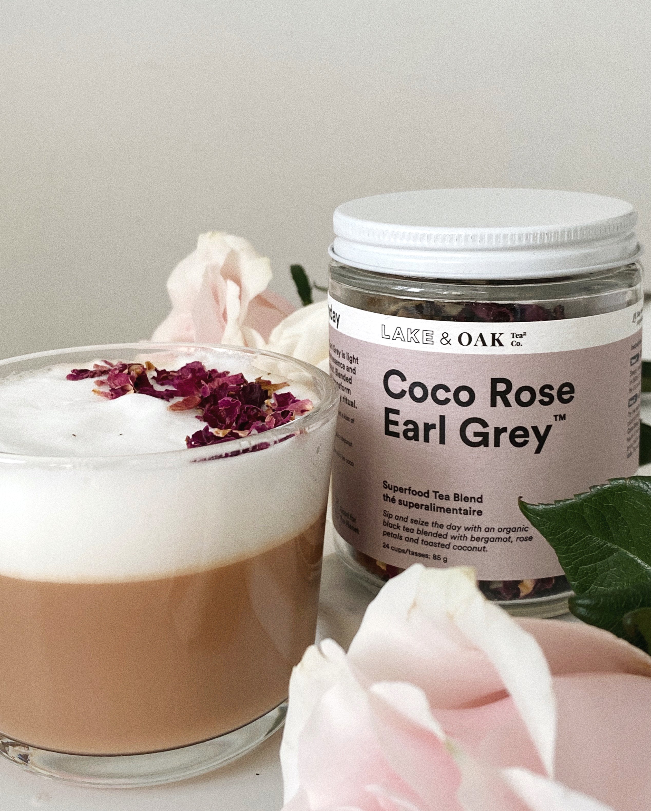coco rose earl grey - natural organic tea