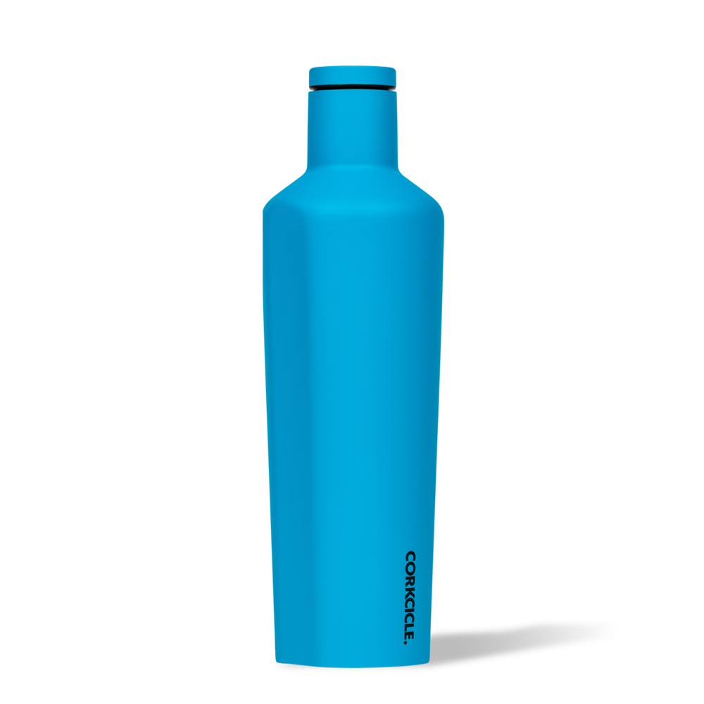Corkcicle 25oz. Canteen Water Bottle | Neon Blue