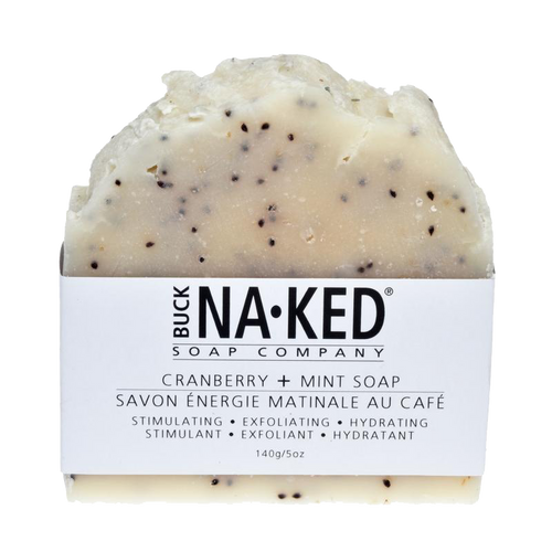 Buck Naked | cranberry + mint natural vegan soap bar