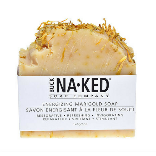 Buck Naked | energizing marigold vegan soap bar